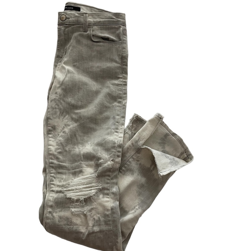 JBrand Low-rise Bleach-dye Straight Leg Jeans
